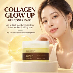 Eqqualberry - Collagen Glow Up Gel Toner Pads 140ml | 60pads