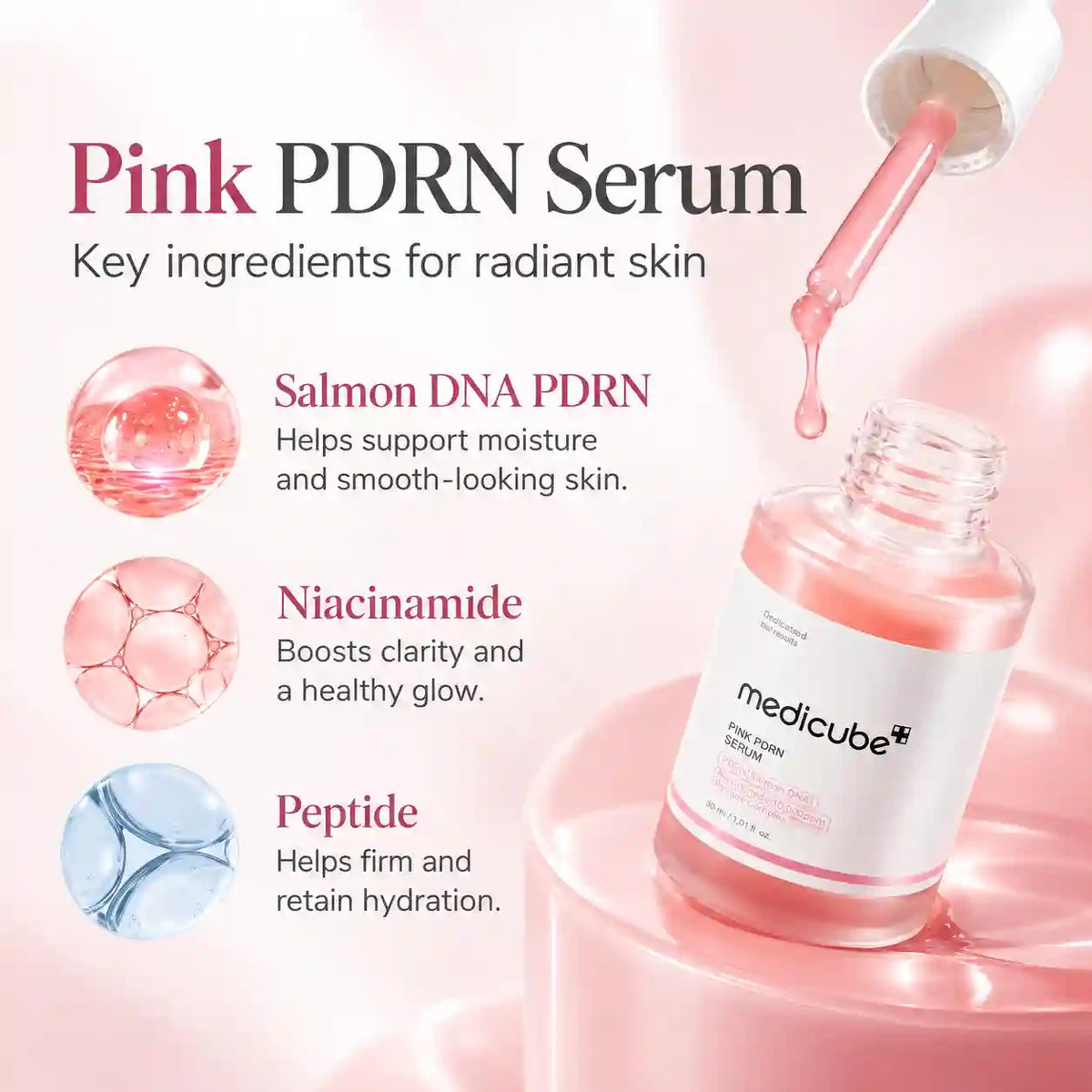 Medicube - PDRN Pink Peptide Serum 30ml